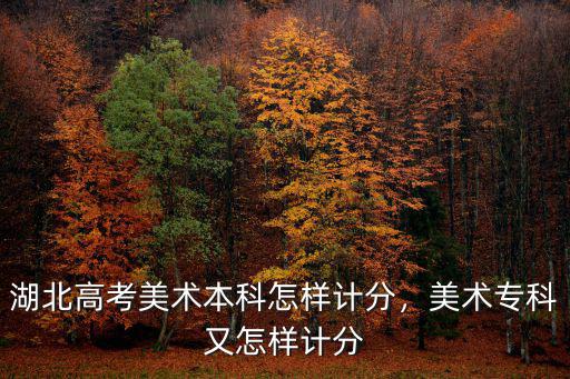 湖北高考美術(shù)本科怎樣計分，美術(shù)?？朴衷鯓佑嫹? class=