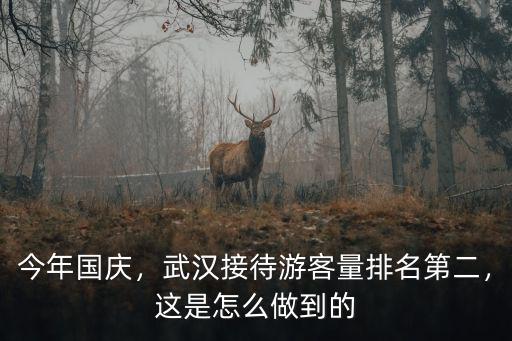 今年國慶，武漢接待游客量排名第二，這是怎么做到的