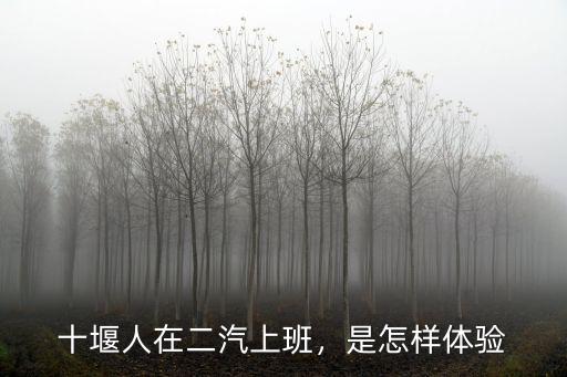 十堰人在二汽上班，是怎樣體驗