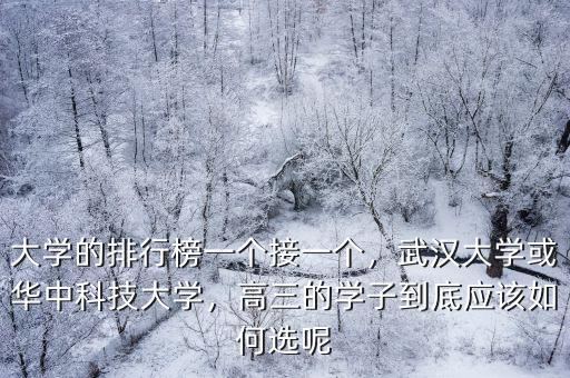 武漢的大學怎么選,四川大學和武漢大學怎么選