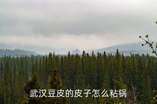 武漢豆皮的皮怎么做,武漢豆皮的皮子怎么粘鍋