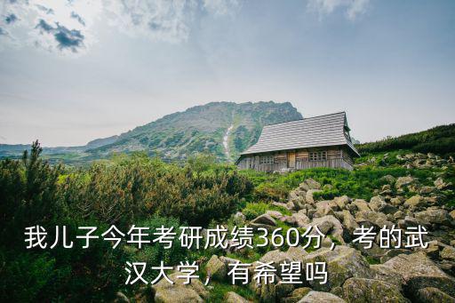 我兒子今年考研成績360分，考的武漢大學(xué)，有希望嗎