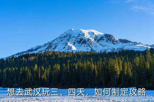 想去武漢旅游 要怎么制定攻略呢6,想去武漢玩三