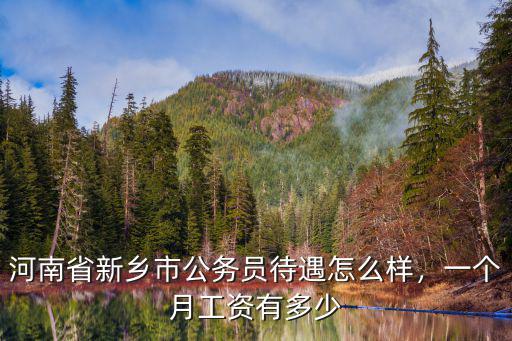 河南省新鄉(xiāng)市公務(wù)員待遇怎么樣，一個月工資有多少