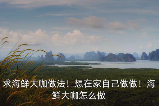 求海鮮大咖做法！想在家自己做做！海鮮大咖怎么做