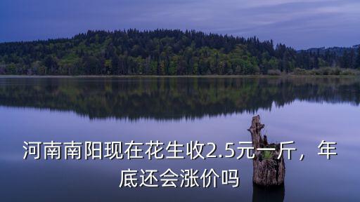 河南南陽現在花生收2.5元一斤，年底還會漲價嗎