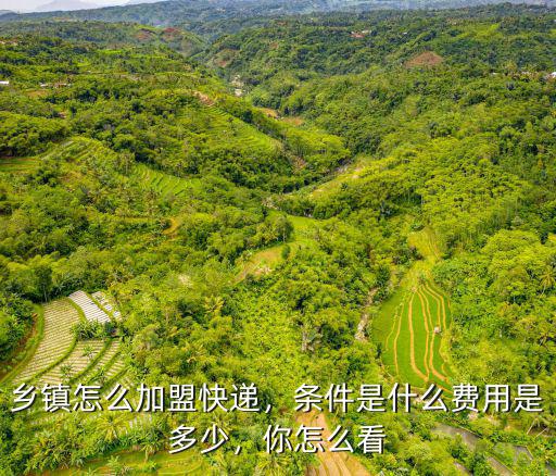 鄉鎮怎么加盟快遞，條件是什么費用是多少，你怎么看