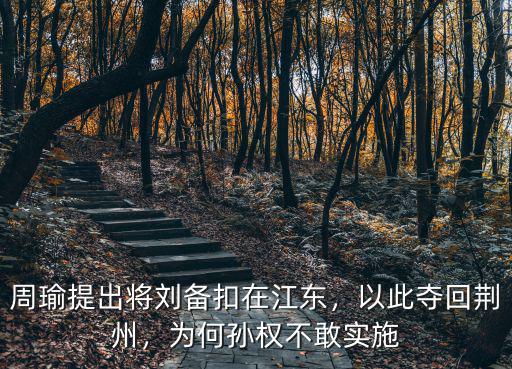 周瑜提出將劉備扣在江東，以此奪回荊州，為何孫權不敢實施
