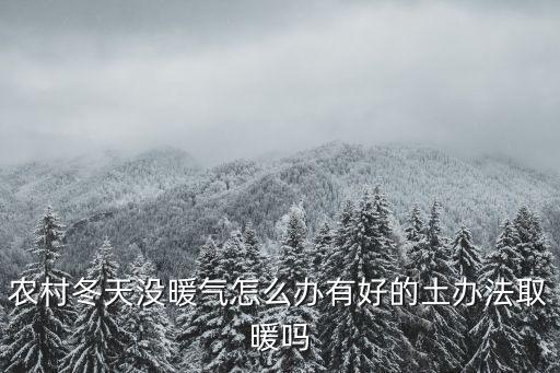 農村冬天沒暖氣怎么辦有好的土辦法取暖嗎