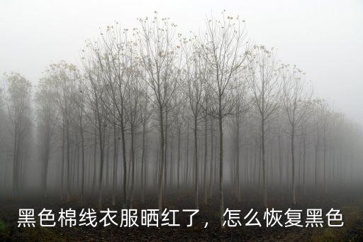 襄陽黑色衣服怎么修復,怎么恢復黑色