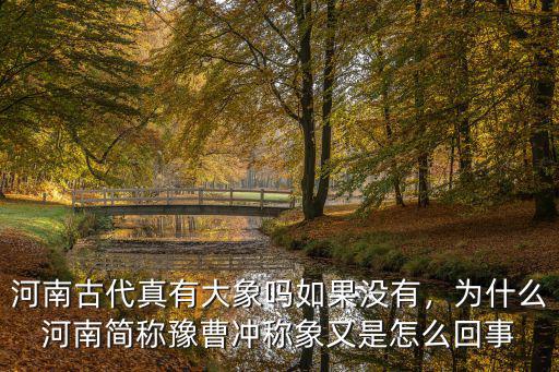 河南叫法是怎么回事,曹沖稱象又是怎么回事