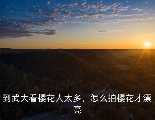 到武大看櫻花人太多，怎么拍櫻花才漂亮