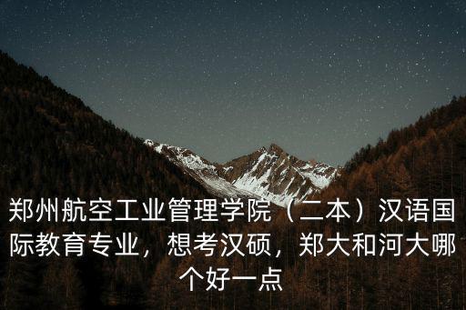 鄭州航空學(xué)院漢語國(guó)際教育怎么樣,漢語國(guó)際教育專業(yè)