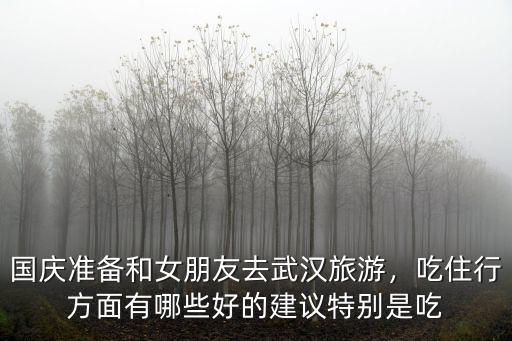 國慶準備和女朋友去武漢旅游，吃住行方面有哪些好的建議特別是吃