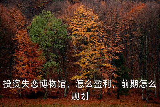 荊門失戀博物館怎么收費,投資失戀博物館