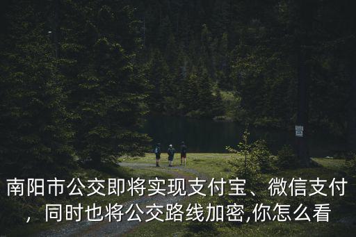 南陽市公交即將實現支付寶、微信支付，同時也將公交路線加密,你怎么看
