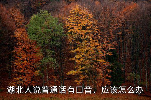 湖北人怎么把普通話說,湖北人說普通話有口音