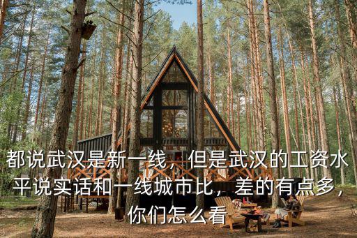 都說武漢是新一線，但是武漢的工資水平說實話和一線城市比，差的有點多，你們怎么看