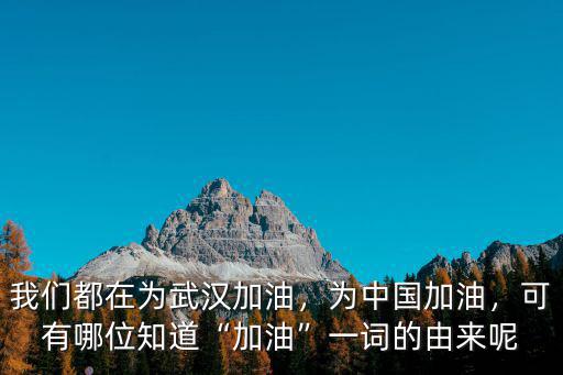為中國加油 為武漢加油用英語怎么說,中國女籃用行動為武漢加油