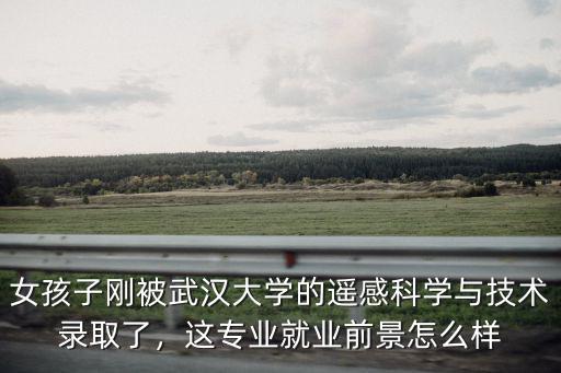 女孩子剛被武漢大學(xué)的遙感科學(xué)與技術(shù)錄取了，這專業(yè)就業(yè)前景怎么樣