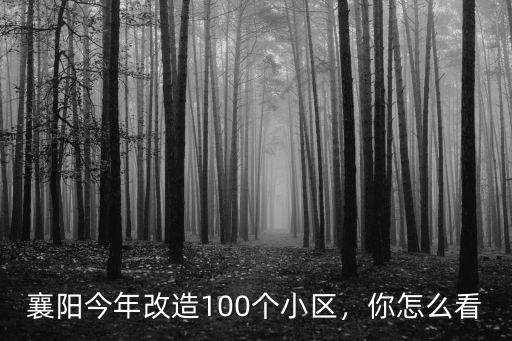 襄陽今年改造100個小區，你怎么看