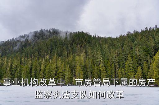 黃岡市房管局機(jī)構(gòu)怎么改革,事業(yè)機(jī)構(gòu)改革中