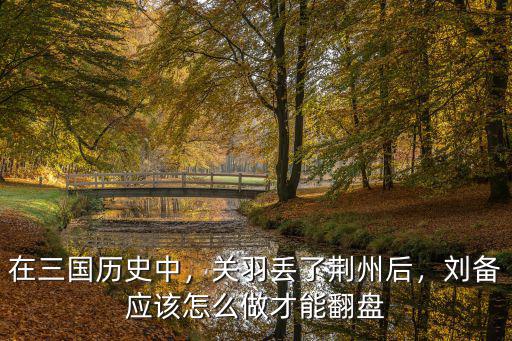 在三國歷史中，關羽丟了荊州后，劉備應該怎么做才能翻盤