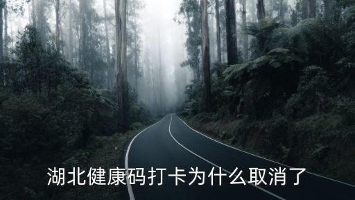 湖北健康碼打卡為什么取消了