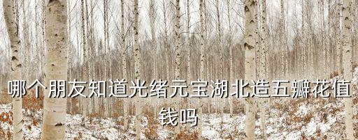 光緒元寶湖北造怎么貴一些,湖北省造光緒元寶價值怎么樣