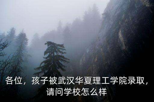 各位，孩子被武漢華夏理工學院錄取，請問學校怎么樣