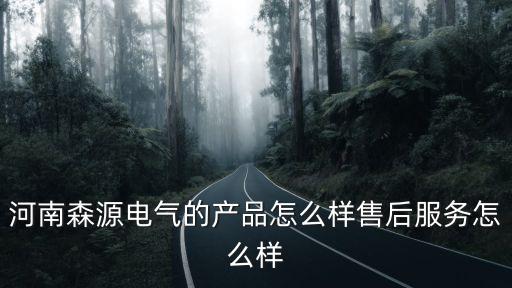 河南森源電氣股份公司怎么樣,河南森源電氣的產品怎么樣