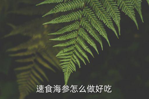 速食海參怎么做好吃