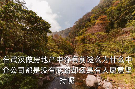 武漢房地產中介工資怎么樣,在武漢做房地產中介有前途么