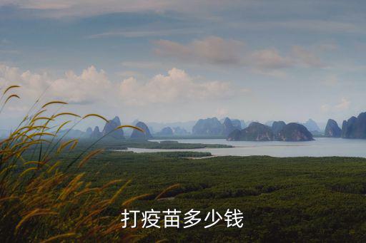 打疫苗多少錢