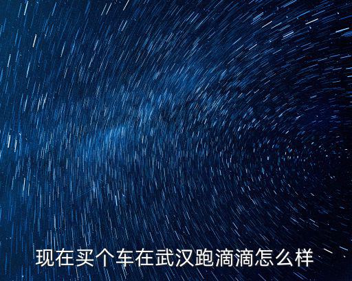 現(xiàn)在買個車在武漢跑滴滴怎么樣