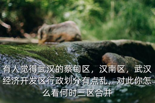 有人覺得武漢的蔡甸區(qū)，漢南區(qū)，武漢經(jīng)濟開發(fā)區(qū)行政劃分有點亂，對此你怎么看何時三區(qū)合并