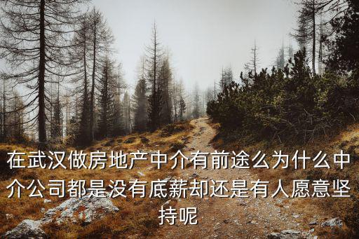 在武漢做房地產中介有前途么為什么中介公司都是沒有底薪卻還是有人愿意堅持呢