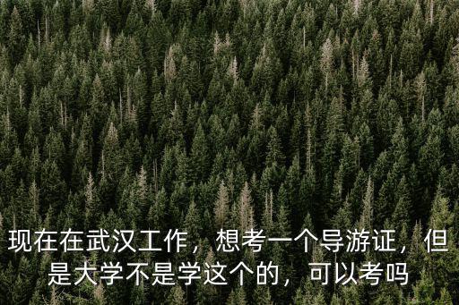 武漢怎么考導游證,想考一個導游證