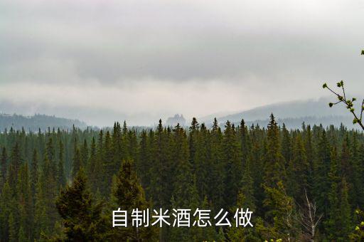 自制米酒怎么做