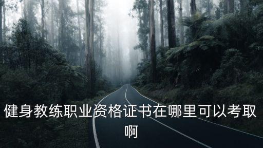 健身教練職業資格證書在哪里可以考取啊
