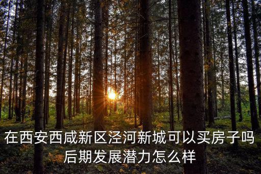 涇河南飛鴻怎么樣,西安涇河新城的房價怎么樣