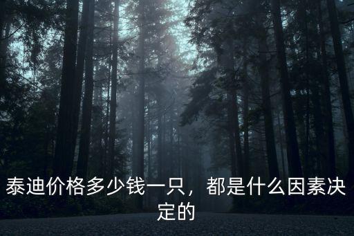 泰迪價格多少錢一只，都是什么因素決定的