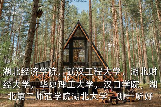 湖北經濟學院，武漢工程大學，湖北財經大學，華夏理工大學，漢口學院，湖北第二師范學院湖北大學，哪一所好