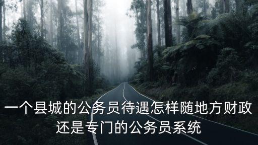 一個縣城的公務(wù)員待遇怎樣隨地方財(cái)政還是專門的公務(wù)員系統(tǒng)