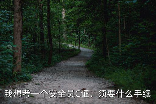 我想考一個安全員C證，須要什么手續