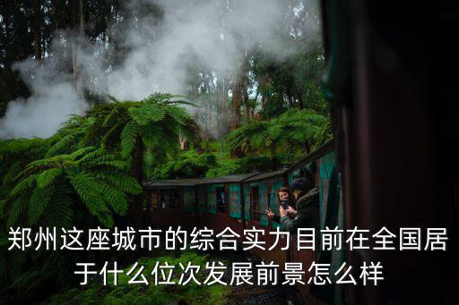 鄭州這座城市的綜合實力目前在全國居于什么位次發展前景怎么樣