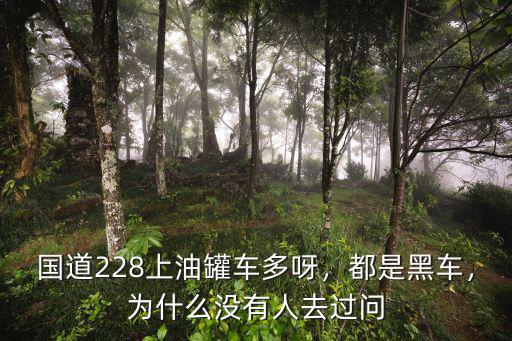 國道228上油罐車多呀，都是黑車，為什么沒有人去過問