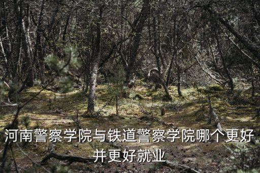 河南警察學院與鐵道警察學院哪個更好并更好就業