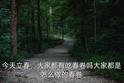 今天立春，大家都有吃春卷嗎大家都是怎么做的春卷