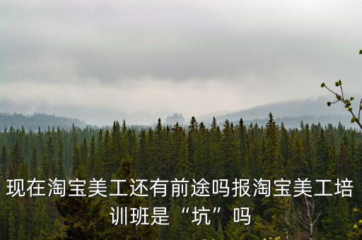 現在淘寶美工還有前途嗎報淘寶美工培訓班是“坑”嗎